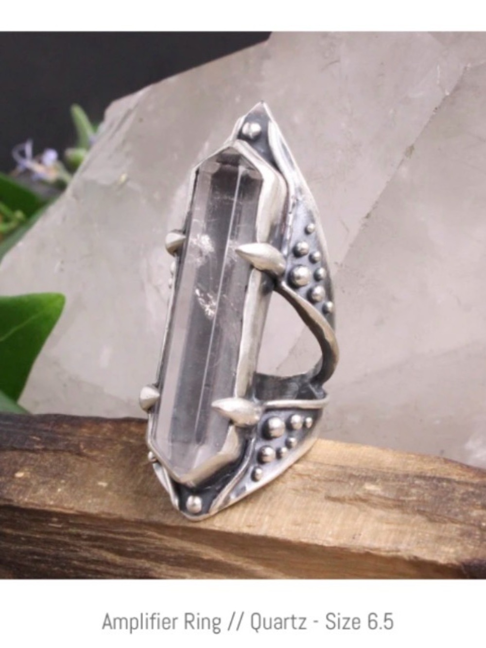 Acid Queen Jewelry Open Amplifier Ring, US 6.5 - Picture 3 of 16